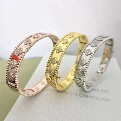 [⭐Corinne]CLOVER BRACELET 8MM DIAMONDS