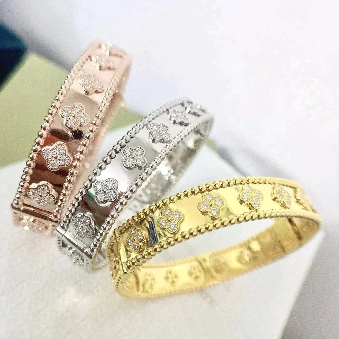 [⭐Corinne]CLOVER BRACELET 8MM DIAMONDS