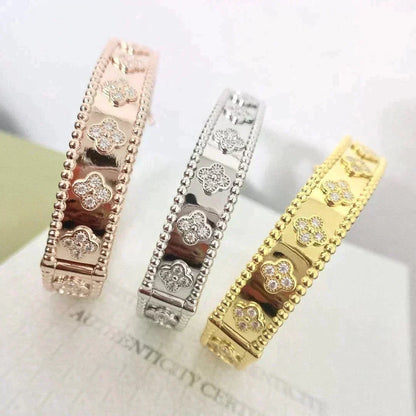 [⭐Corinne]CLOVER BRACELET 8MM DIAMONDS