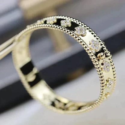 [⭐Corinne]CLOVER BRACELET 8MM DIAMONDS