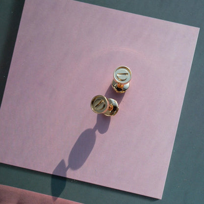 [⭐Corinne]LOVE EARRINGS PINK GOLD 10MM