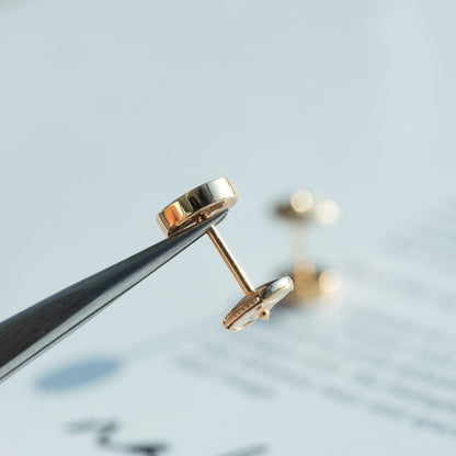 [⭐Corinne]LOVE EARRINGS PINK GOLD 10MM