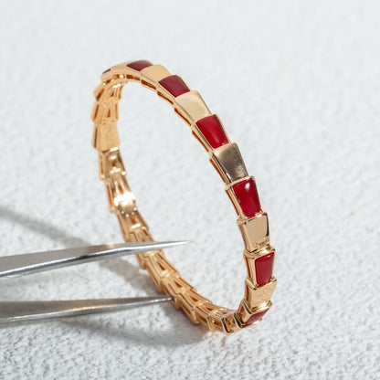 [⭐Corinne]SERPENTI BRACELET PINK GOLD RUBELLITE