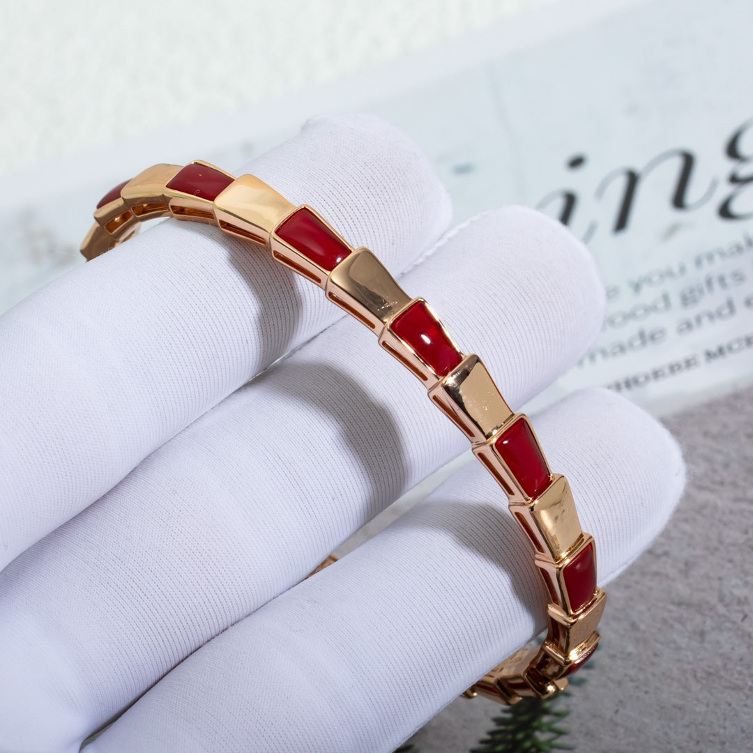 [⭐Corinne]SERPENTI BRACELET PINK GOLD RUBELLITE