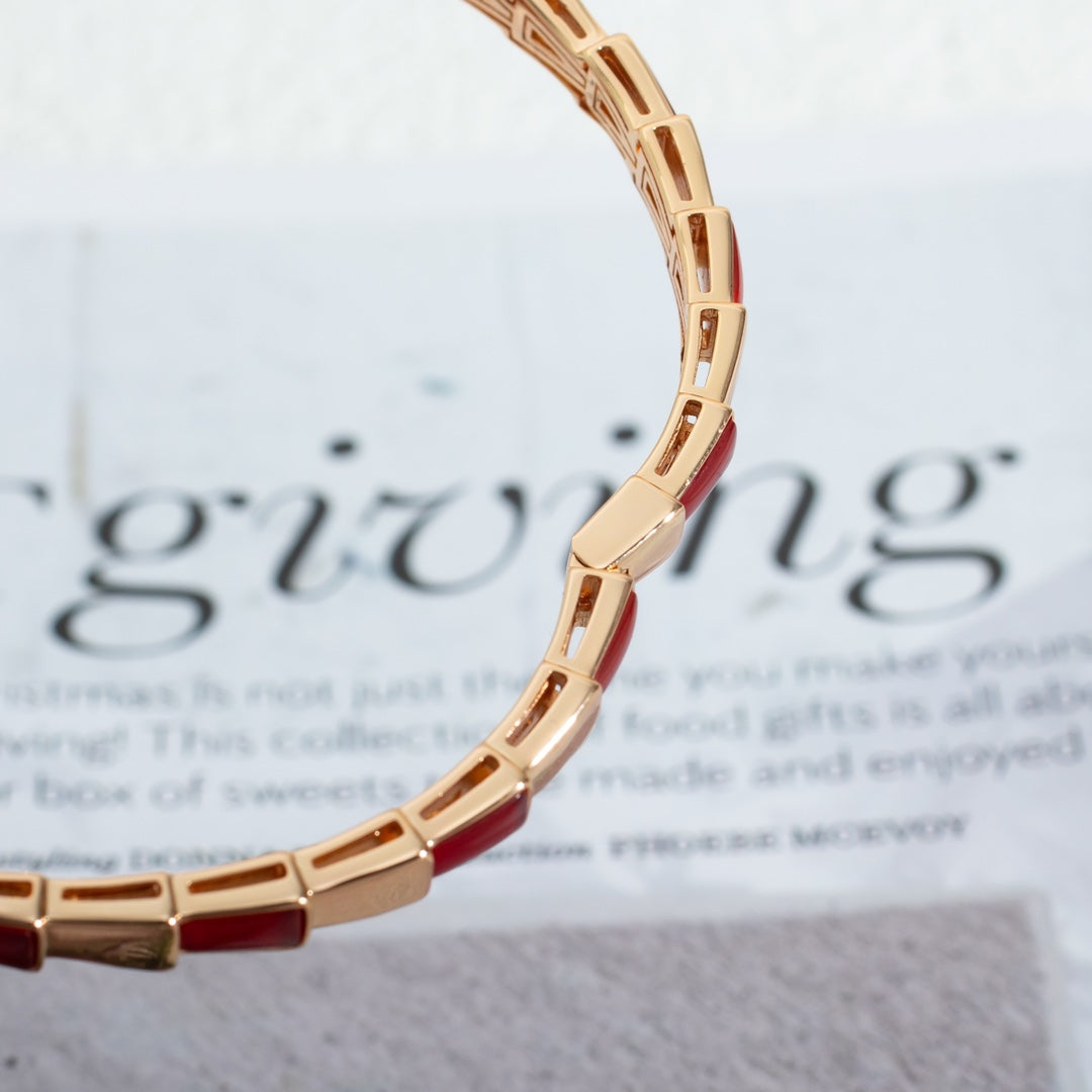 [⭐Corinne]SERPENTI BRACELET PINK GOLD RUBELLITE