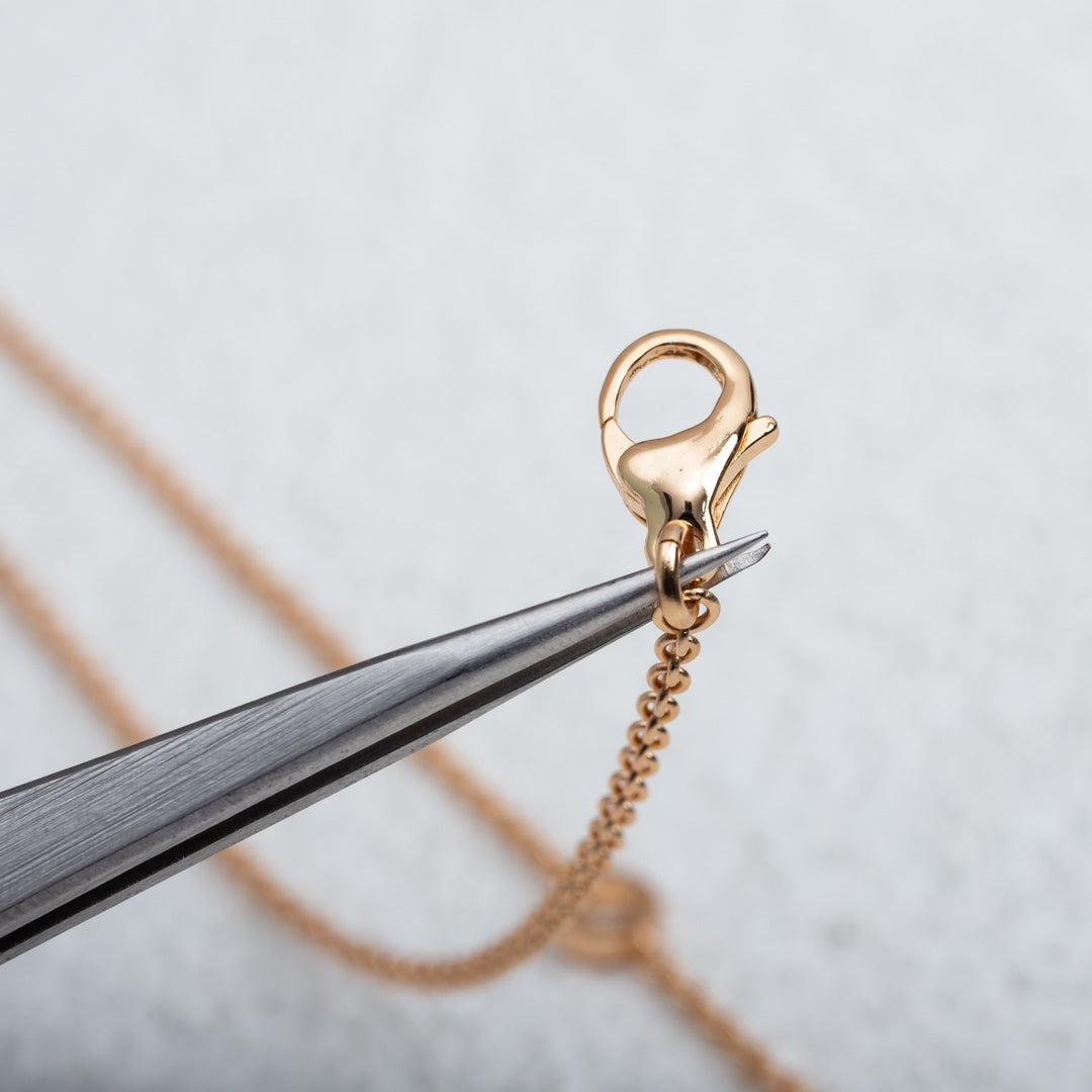 [⭐Corinne]PARENTESI NECKLACE PINK GOLD