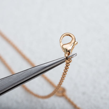 [⭐Corinne]PARENTESI NECKLACE PINK GOLD