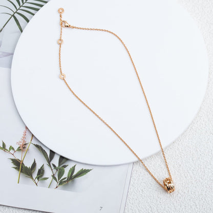 [⭐Corinne]PARENTESI NECKLACE PINK GOLD