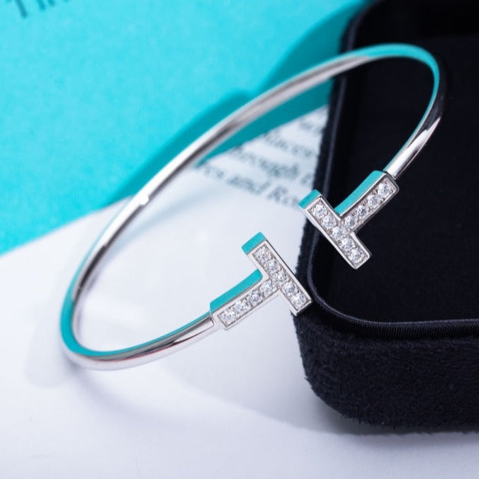[Corinne]T BRACELET 1.8MM DIAMOND SILVER