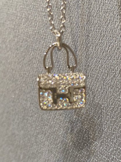 [⭐Corinne]CONSTANCE PEDANT DIAMOND NECKLACE
