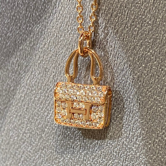 [⭐Corinne]CONSTANCE PEDANT DIAMOND NECKLACE