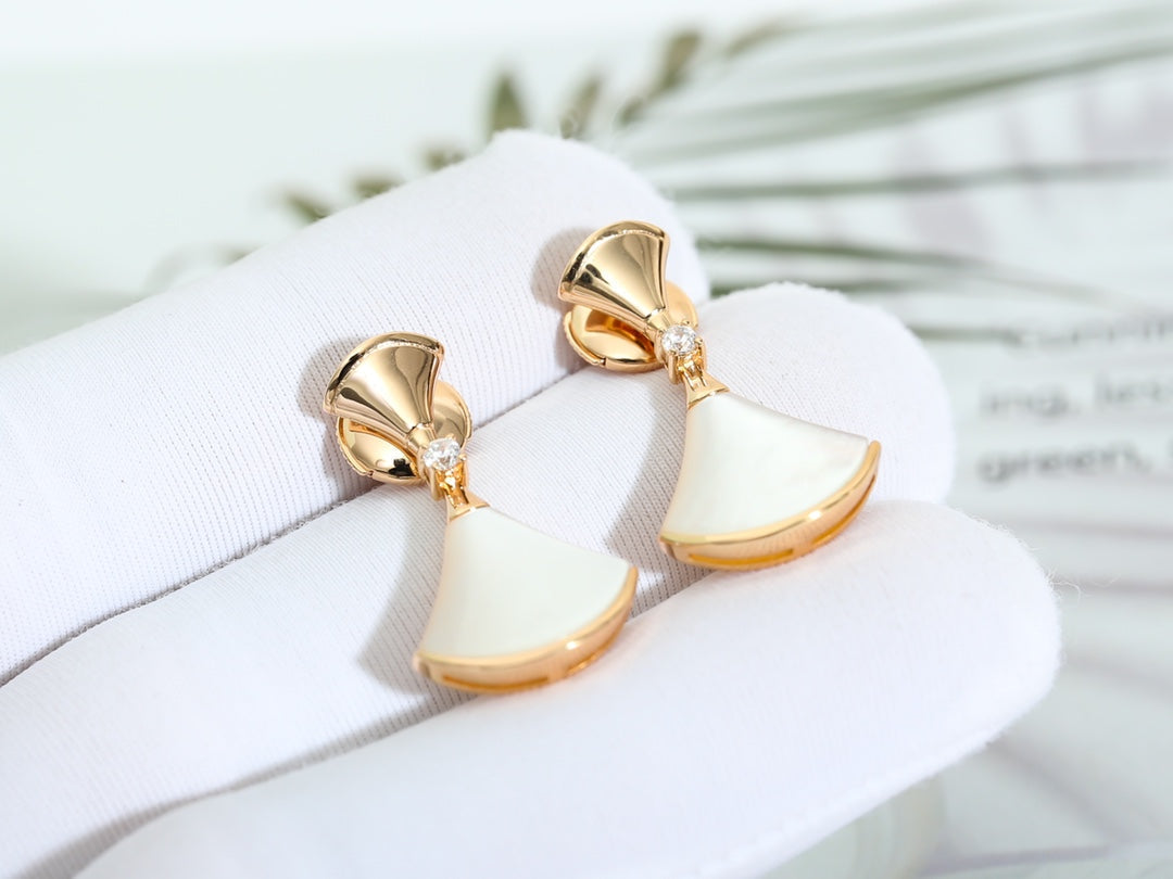 [⭐Corinne]DREAM MOP PINK GOLD EARRINGS