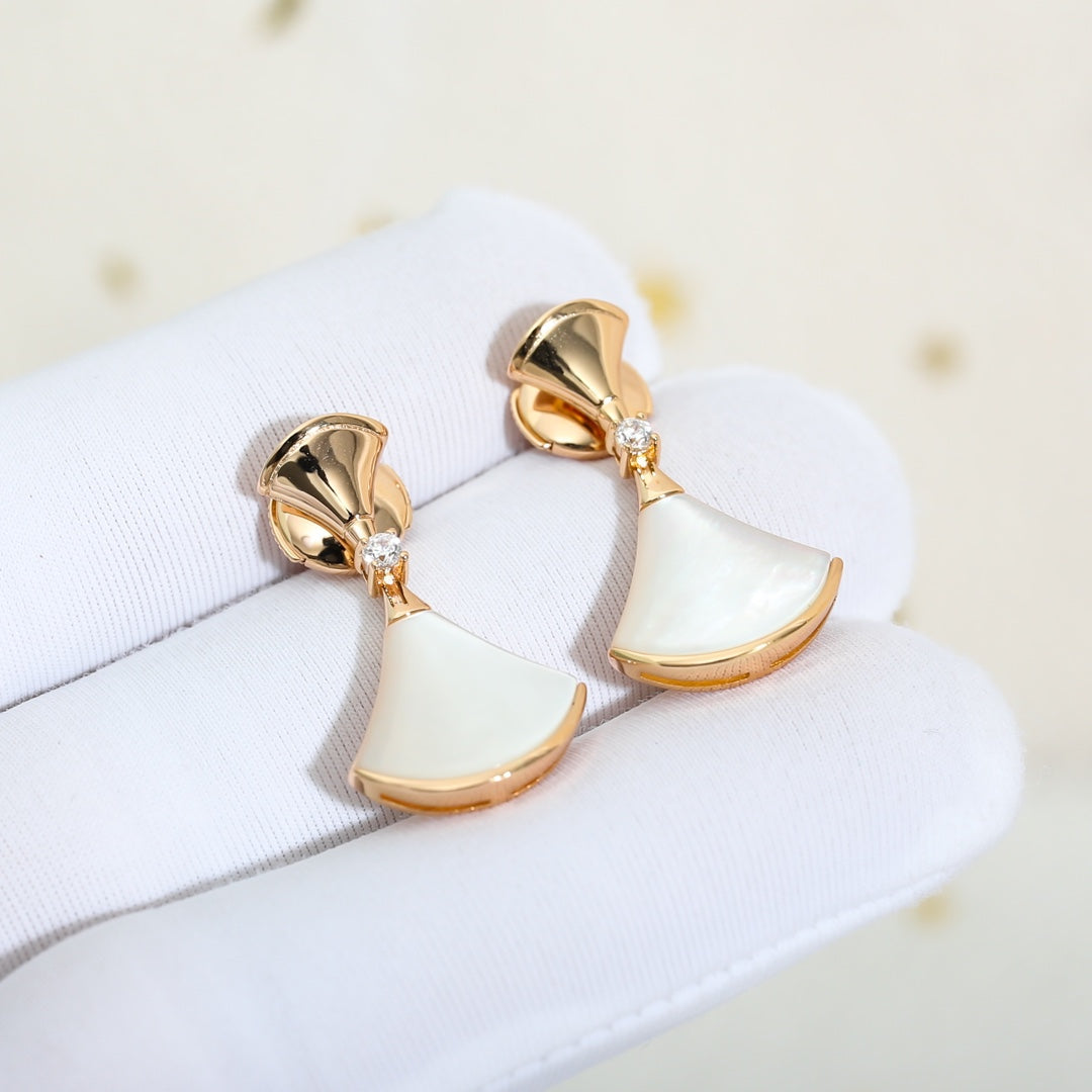 [⭐Corinne]DREAM MOP PINK GOLD EARRINGS