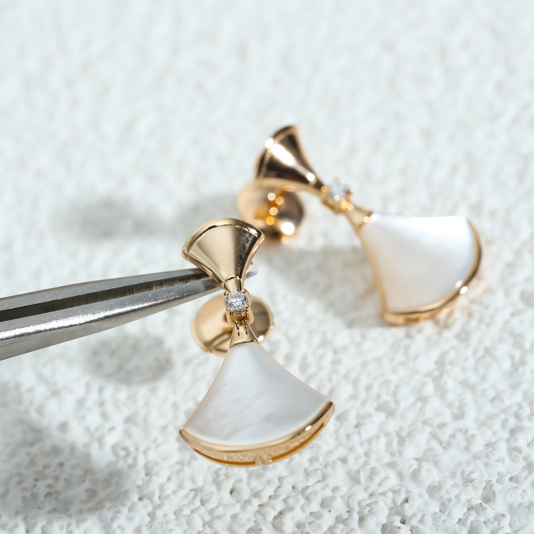 [⭐Corinne]DREAM MOP PINK GOLD EARRINGS
