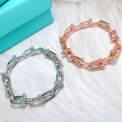 [Corinne]HARDWEAR BRACELET PINK GOLD AND SILVER