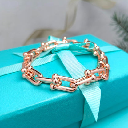 [Corinne]HARDWEAR BRACELET PINK GOLD AND SILVER