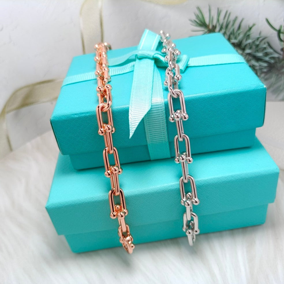 [Corinne]HARDWEAR BRACELET PINK GOLD AND SILVER