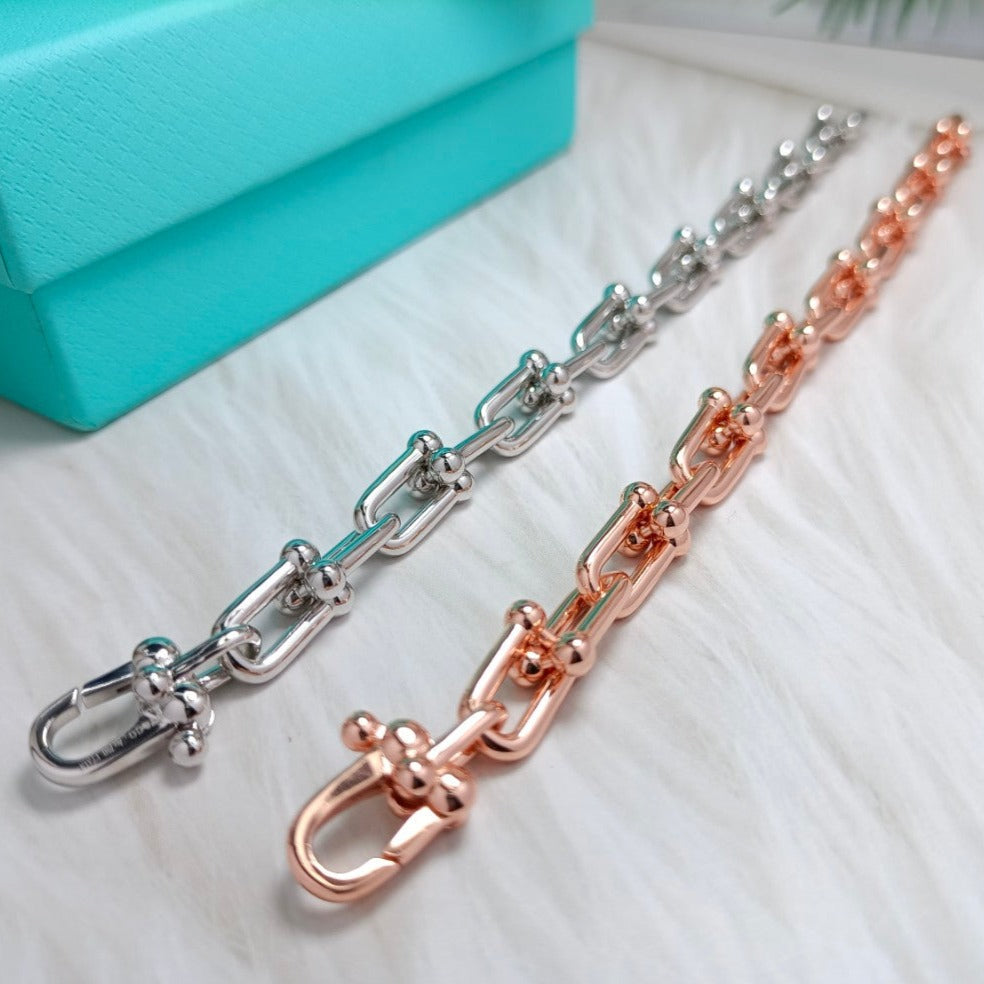 [Corinne]HARDWEAR BRACELET PINK GOLD AND SILVER