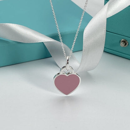 [Corinne]HEART PEDANT SILVER NECKLACE