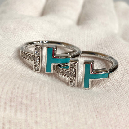 [Corinne] WIRE TURQUOISE DIAMOND RING SILVER