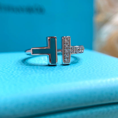 [Corinne] WIRE TURQUOISE DIAMOND RING SILVER