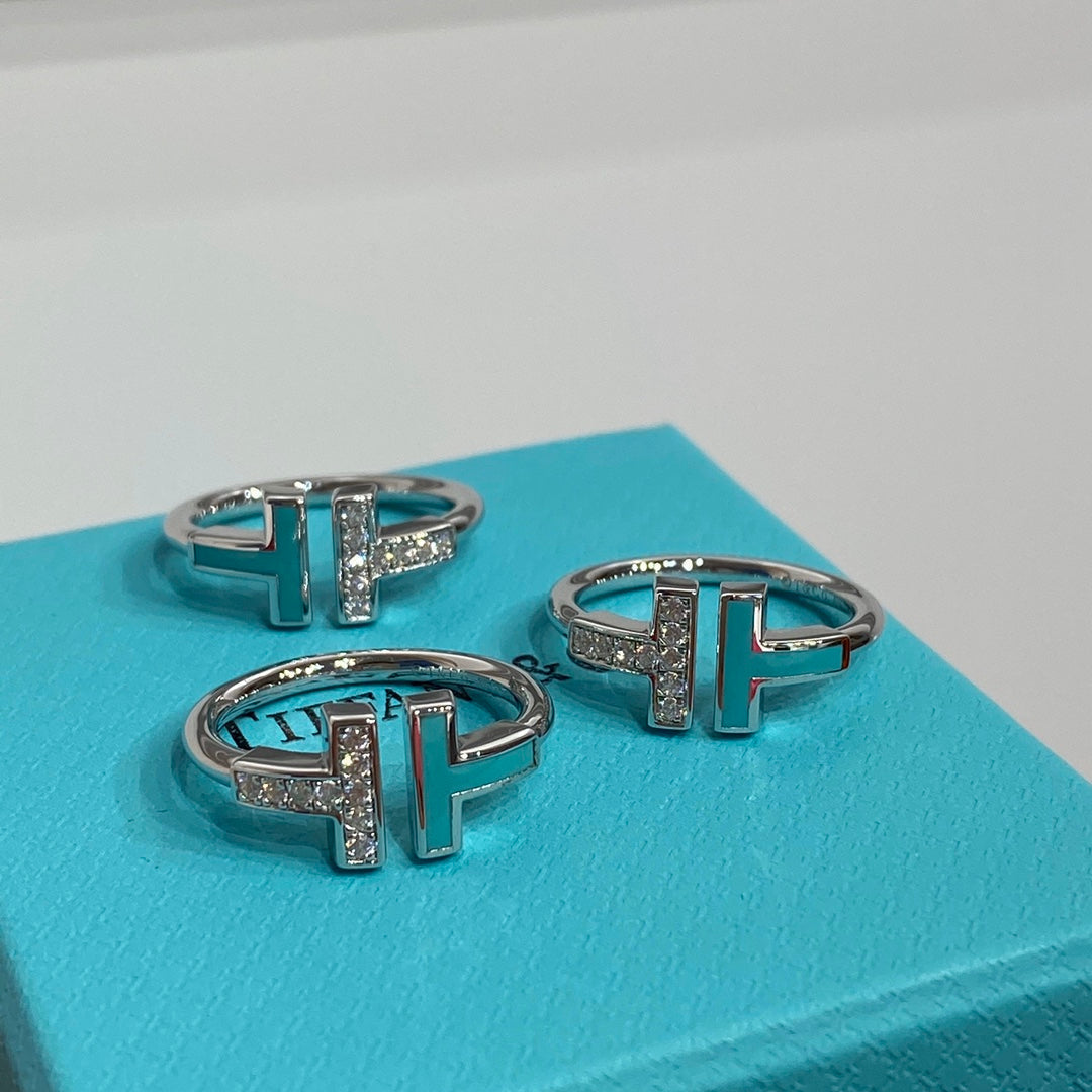 [Corinne] WIRE TURQUOISE DIAMOND RING SILVER