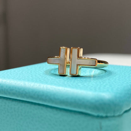 [Corinne] WIRE MOP RING PINK GOLD
