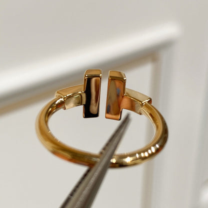 [Corinne] WIRE MOP RING PINK GOLD