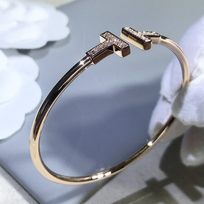 [Corinne]T BRACELET PINK GOLD 1.8MM DIAMOND