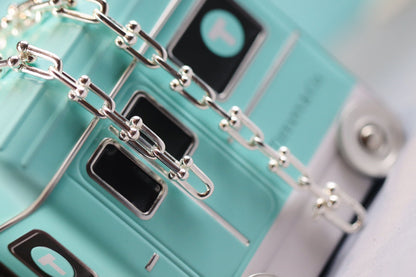 [Corinne]HARDWEAR LINK SILVER NECKLACE
