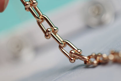 [Corinne]HARDWEAR LINK GOLD NECKLACE