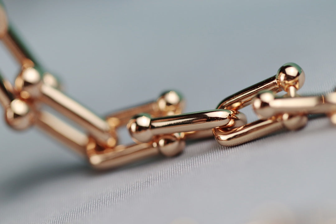 [Corinne]HARDWEAR LINK GOLD NECKLACE