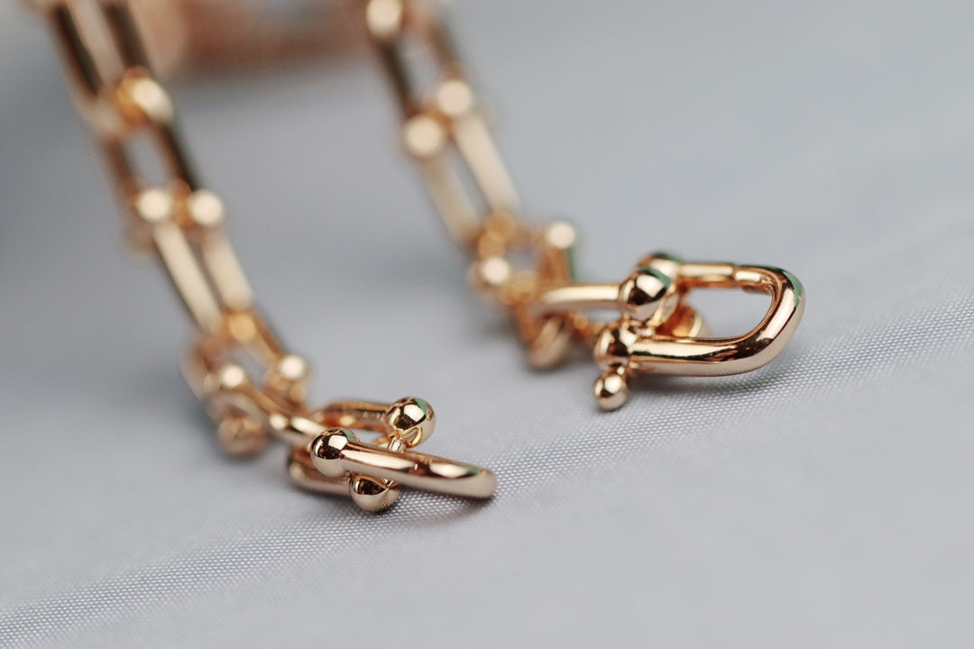 [Corinne]HARDWEAR LINK GOLD NECKLACE