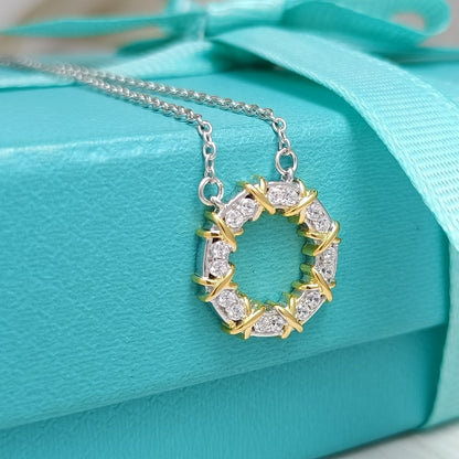 [Corinne]SIXTEEN STONE NECKLACE GOLD