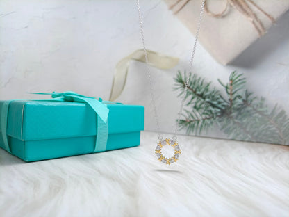 [Corinne]SIXTEEN STONE NECKLACE GOLD