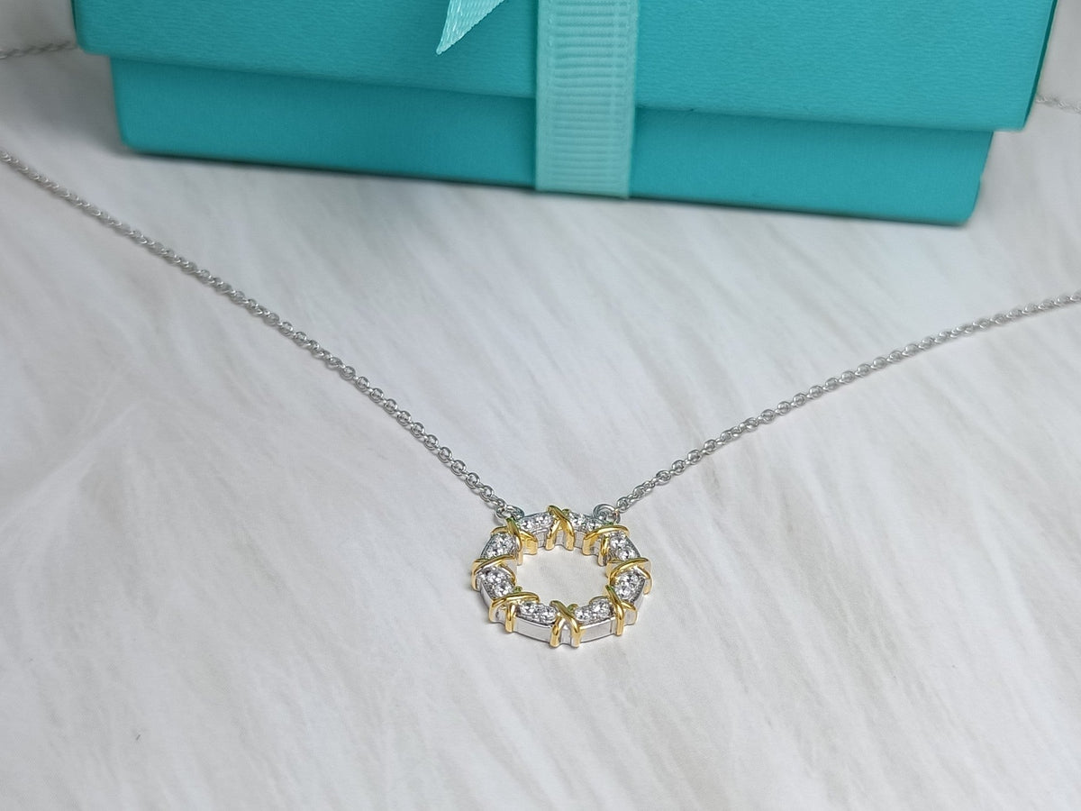 [Corinne]SIXTEEN STONE NECKLACE GOLD
