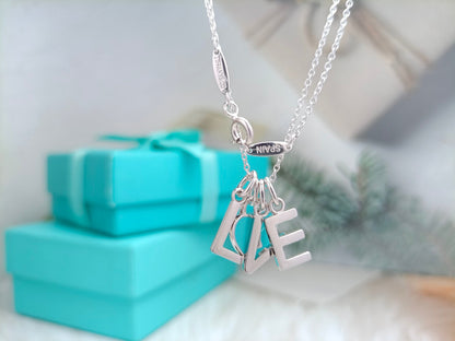[Corinne]LOVE TEXT PEDANT NECKLACE