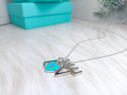 [Corinne]LOVE TEXT PEDANT NECKLACE