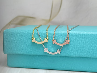 [Corinne]MINI SMILE PEDANT NECKLACE