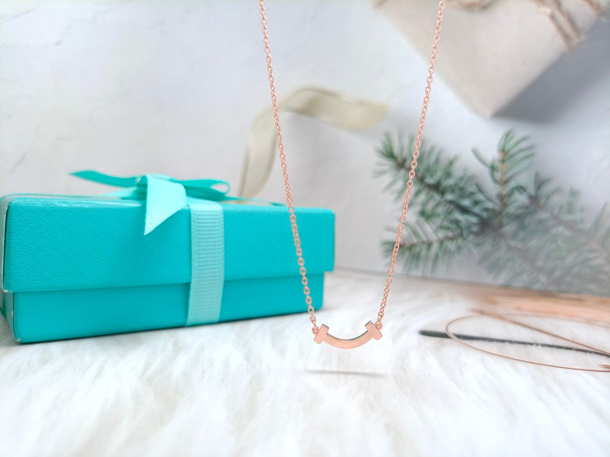 [Corinne]MINI SMILE PEDANT NECKLACE