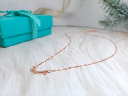 [Corinne]MINI SMILE PEDANT NECKLACE