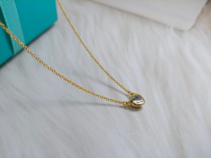 [Corinne]HEART BIG DIAMOND NECKLACE