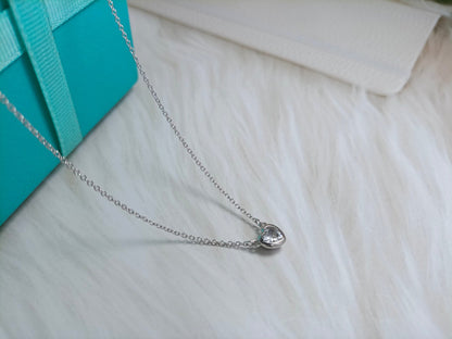 [Corinne]HEART BIG DIAMOND NECKLACE