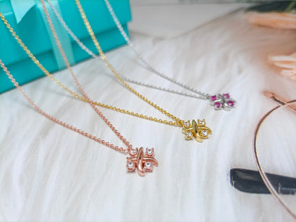 [Corinne]PINWHEEL NECKLACE DIAMOND