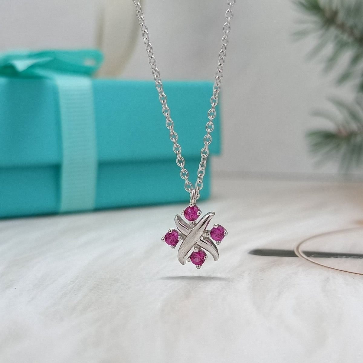 [Corinne]PINWHEEL NECKLACE DIAMOND