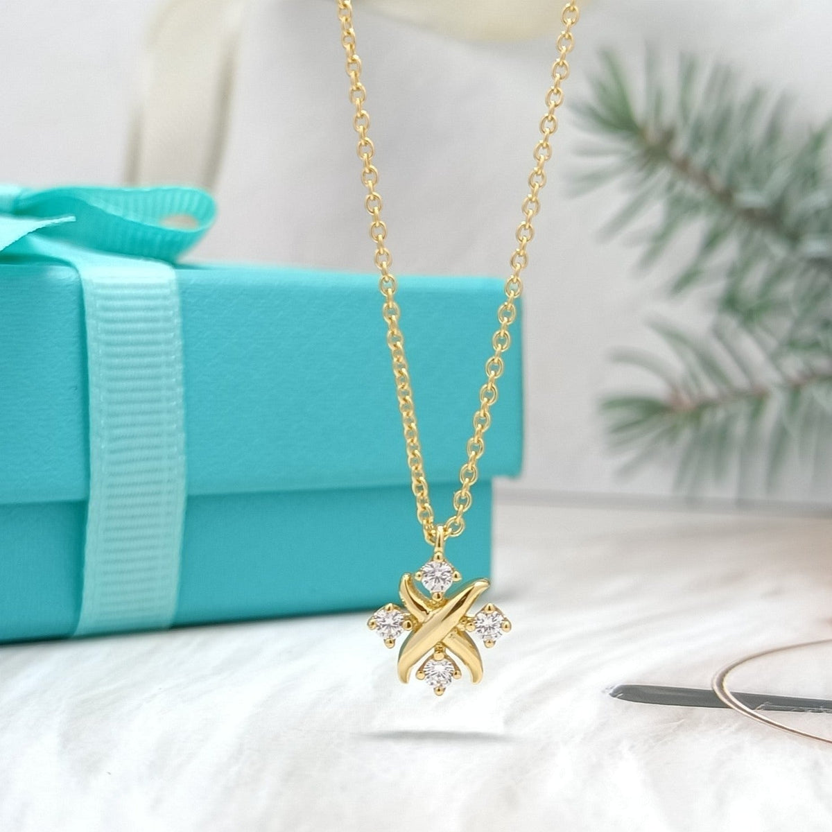 [Corinne]PINWHEEL NECKLACE DIAMOND