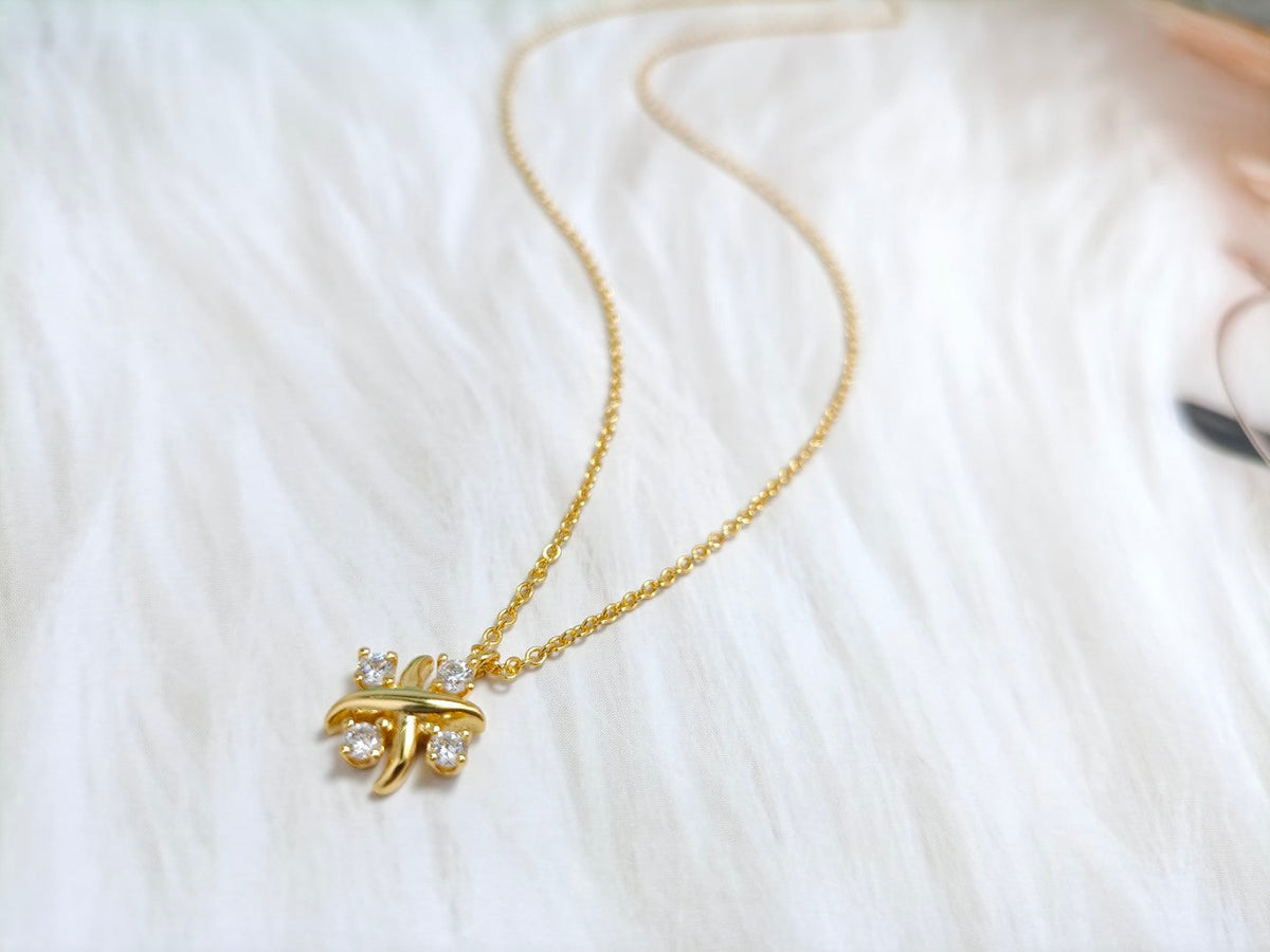 [Corinne]PINWHEEL NECKLACE DIAMOND