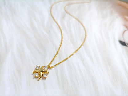 [Corinne]PINWHEEL NECKLACE DIAMOND