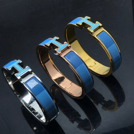 [⭐Corinne]H BRACELET BLUE RAINBOW CERAMIC