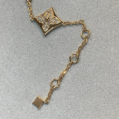 [⭐Corinne]STAR AND SUN 4 MOTIFS GOLD DIAMONDS BRACELET
